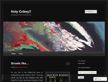 Tablet Screenshot of holycrikey.wordpress.com