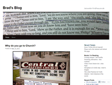 Tablet Screenshot of bradwingler.wordpress.com