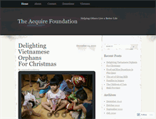 Tablet Screenshot of acquirefoundation.wordpress.com