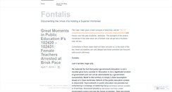 Desktop Screenshot of fontalis.wordpress.com