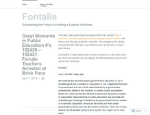 Tablet Screenshot of fontalis.wordpress.com