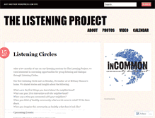Tablet Screenshot of listeningprojectoma.wordpress.com