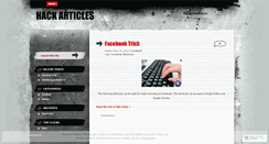 Desktop Screenshot of hackarticles.wordpress.com