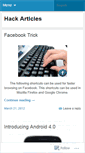 Mobile Screenshot of hackarticles.wordpress.com