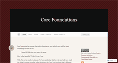 Desktop Screenshot of corefoundations.wordpress.com