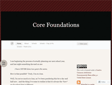 Tablet Screenshot of corefoundations.wordpress.com