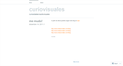 Desktop Screenshot of curiovisuales.wordpress.com