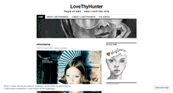 Desktop Screenshot of lovethyhunter.wordpress.com
