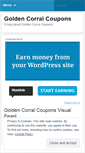 Mobile Screenshot of goldencorralcoupons.wordpress.com