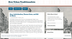 Desktop Screenshot of newurbantraditionalists.wordpress.com