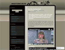Tablet Screenshot of beautyink.wordpress.com