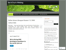 Tablet Screenshot of be147rry.wordpress.com