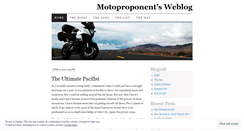 Desktop Screenshot of motoproponent.wordpress.com