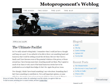 Tablet Screenshot of motoproponent.wordpress.com