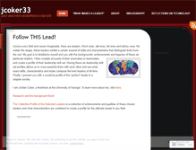 Tablet Screenshot of jcoker33.wordpress.com