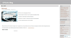 Desktop Screenshot of cfoja.wordpress.com