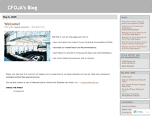 Tablet Screenshot of cfoja.wordpress.com