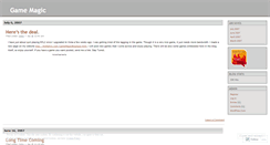 Desktop Screenshot of gamemagic.wordpress.com