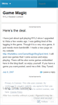 Mobile Screenshot of gamemagic.wordpress.com