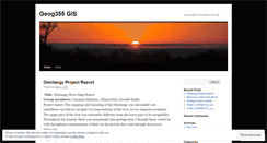 Desktop Screenshot of geog355gis.wordpress.com