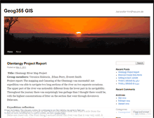 Tablet Screenshot of geog355gis.wordpress.com