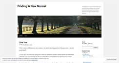 Desktop Screenshot of findinganewnormal.wordpress.com