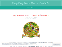 Tablet Screenshot of haydayhackcheatsdeutsch.wordpress.com