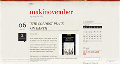 Desktop Screenshot of makinovember.wordpress.com