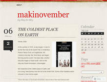 Tablet Screenshot of makinovember.wordpress.com