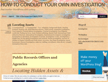 Tablet Screenshot of investigatrixx.wordpress.com