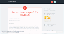 Desktop Screenshot of lachanceonlaw.wordpress.com