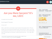 Tablet Screenshot of lachanceonlaw.wordpress.com