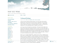 Tablet Screenshot of notyetwise.wordpress.com