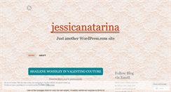 Desktop Screenshot of jessicanatarina.wordpress.com