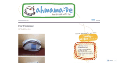 Desktop Screenshot of ahmamade.wordpress.com