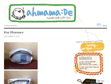 Tablet Screenshot of ahmamade.wordpress.com