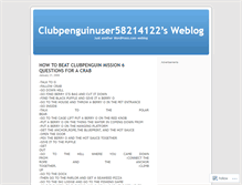 Tablet Screenshot of clubpenguinuser58214122.wordpress.com
