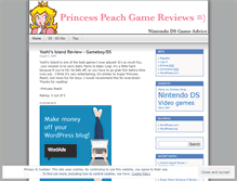 Tablet Screenshot of princesspeachds.wordpress.com