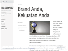 Tablet Screenshot of ngebrand.wordpress.com