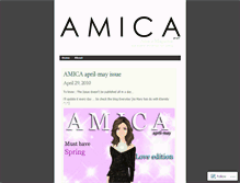 Tablet Screenshot of amicamag.wordpress.com