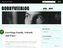 Tablet Screenshot of bobbyveeblog.wordpress.com