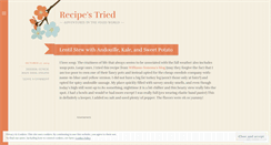 Desktop Screenshot of myrecipefeed.wordpress.com