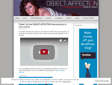 Tablet Screenshot of objectaffection.wordpress.com