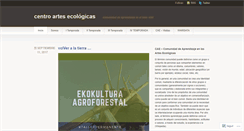 Desktop Screenshot of centroartesecologicas.wordpress.com