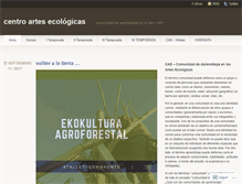 Tablet Screenshot of centroartesecologicas.wordpress.com