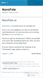 Mobile Screenshot of nanofate.wordpress.com