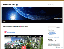Tablet Screenshot of deeenews.wordpress.com