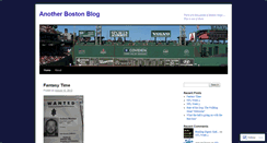 Desktop Screenshot of anotherbostonblog.wordpress.com