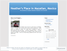 Tablet Screenshot of heathersplace.wordpress.com