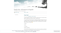 Desktop Screenshot of emilyfair.wordpress.com